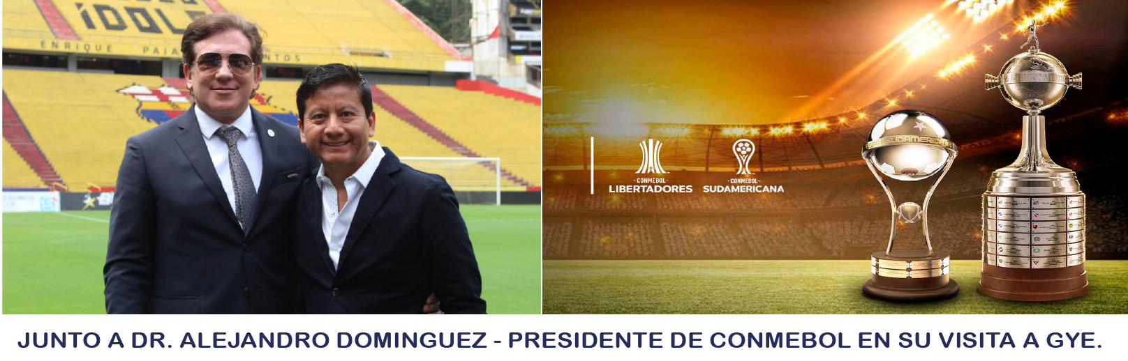Alejandro Dominguez junto a Douglas Reyes